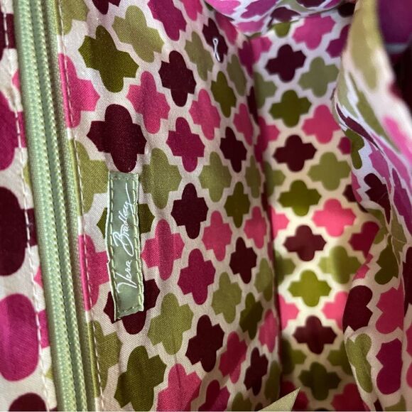 Julia Hello Dahlia Quilted Cloth  Satchel/Cross Body bag silver tone hardwares. - Picture 10 of 13